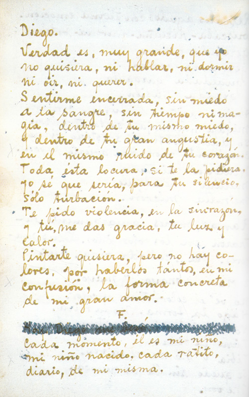 Frida Kahlo’dan Diego Rivera’ya Aşk Mektupları / Yazı Atölyesi