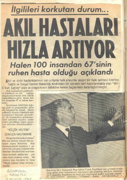 Gunaydin Gazetesi 3 Aralik 1968